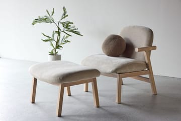 Armchair Rile Beige Fåtölj + Ottoman - Möbler - Stolar & fåtöljer - Fåtölj