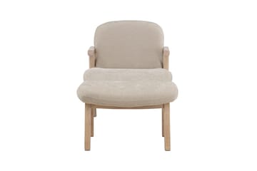 Armchair Rile Beige Fåtölj + Ottoman - Möbler - Stolar & fåtöljer - Fåtölj