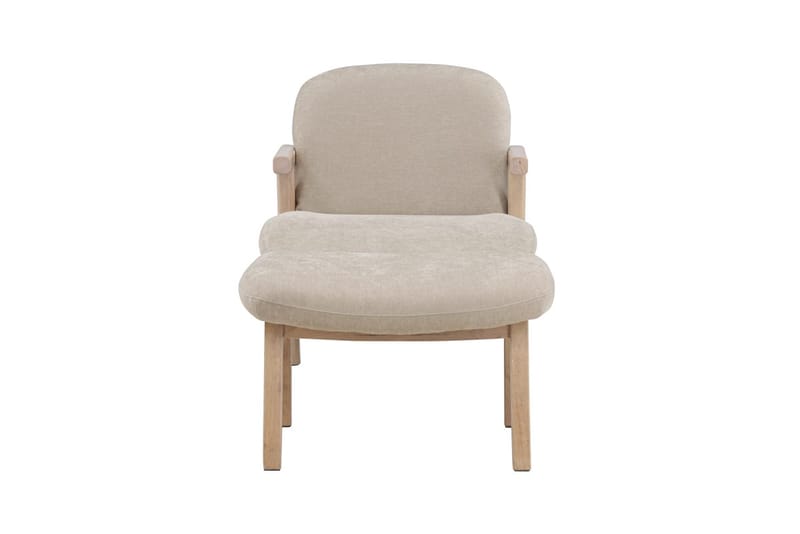 Armchair Rile Beige Fåtölj + Ottoman - Möbler - Stolar & fåtöljer - Fåtölj