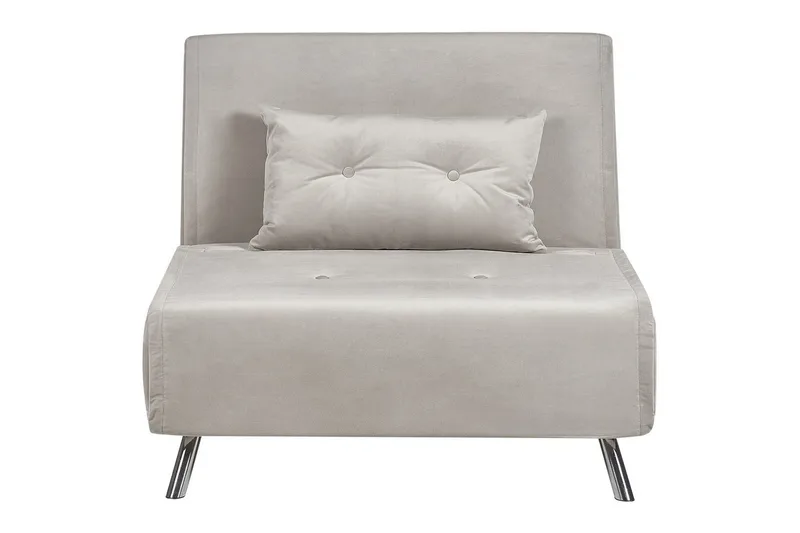 Bäddsoffa Farris, Grå, Silver