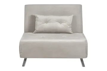 Bäddsoffa Farris - Grå/Silver - Möbler - Stolar & fåtöljer - Fåtölj - Bäddfåtölj