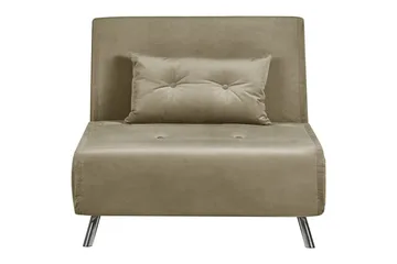 Bäddsoffa Farris - Grön/Silver - Möbler - Stolar & fåtöljer - Fåtölj - Bäddfåtölj