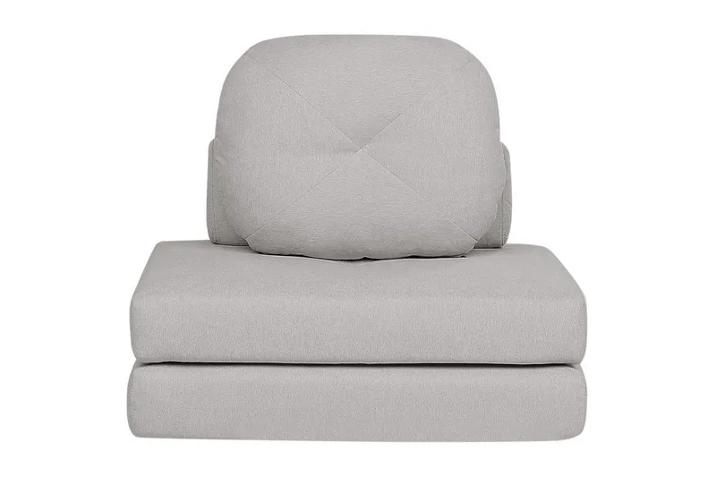 Bäddsoffa Olden - Grå/Polyester, 81x182 cm - Möbler - Stolar & fåtöljer - Fåtölj - Bäddfåtölj
