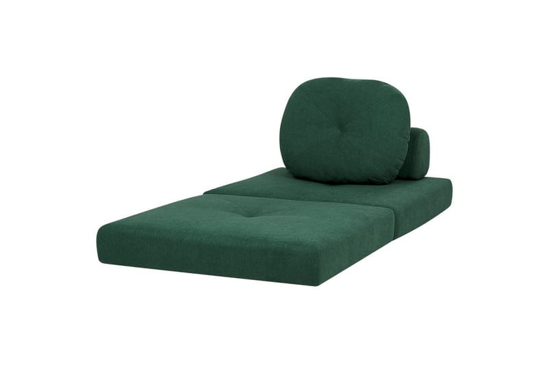 Bäddsoffa Olden - Grön/Polyester, 81x182 cm - Möbler - Stolar & fåtöljer - Fåtölj - Bäddfåtölj