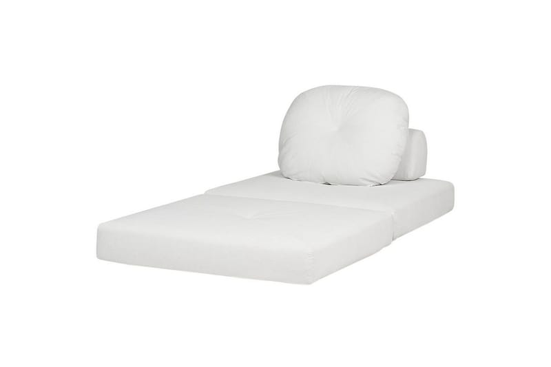 Bäddsoffa Olden - Vit/Manchestertyg, 81x182 cm - Möbler - Stolar & fåtöljer - Fåtölj - Bäddfåtölj