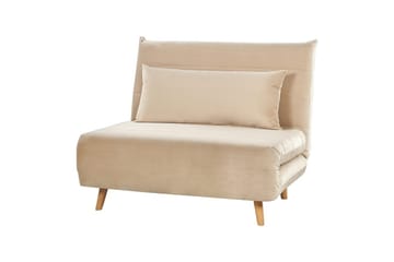 Bäddsoffa Setten - Beige, ljust trä - Möbler - Stolar & fåtöljer - Fåtölj - Bäddfåtölj