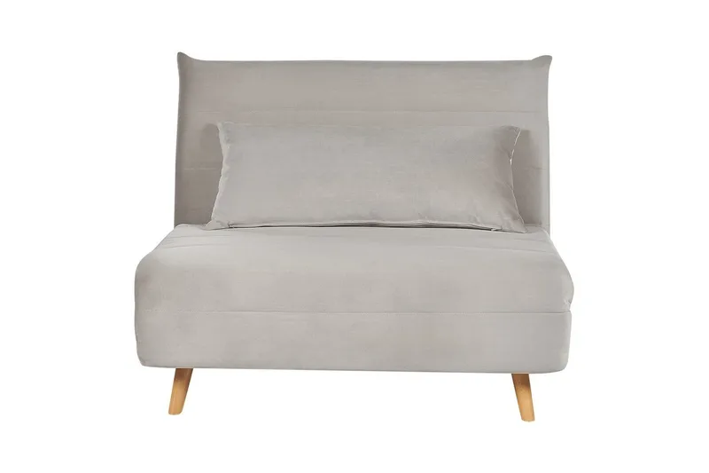 Bäddsoffa Setten - Grå, ljust trä - Möbler - Stolar & fåtöljer - Fåtölj - Bäddfåtölj