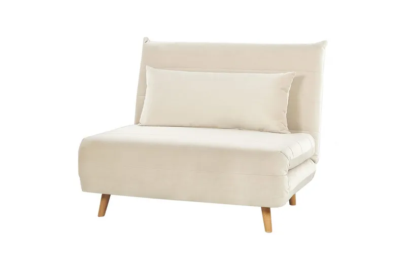 Bäddsoffa Setten - Vit, ljust trä - Möbler - Stolar & fåtöljer - Fåtölj - Bäddfåtölj