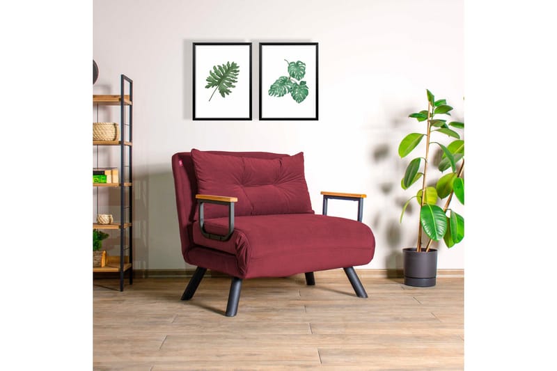 Alfredton Bäddfåtölj 175x60 cm - Röd - Möbler - Stolar & fåtöljer - Fåtölj - Bäddfåtölj