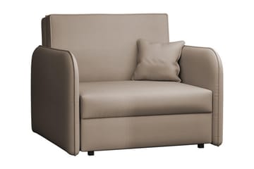Bensbyn 1-sits Utdragbar Bäddsoffa med Förvaring i Tyg - Beige - Möbler - Soffa - Bäddsoffa