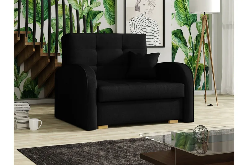 Bensbyn Bäddfåtölj - Svart - Möbler - Stolar & fåtöljer - Fåtölj - Bäddfåtölj