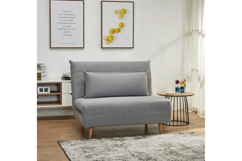 Clandulla Bäddfåtölj - Grå/Trä/Natur - Möbler - Stolar & fåtöljer - Fåtölj - Bäddfåtölj