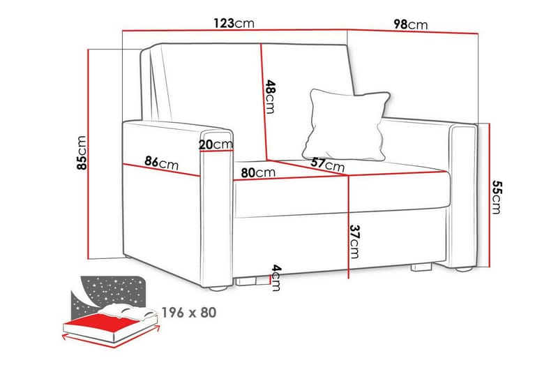 Denegal Bäddfåtölj beige - Möbler - Stolar & fåtöljer - Fåtölj - Bäddfåtölj
