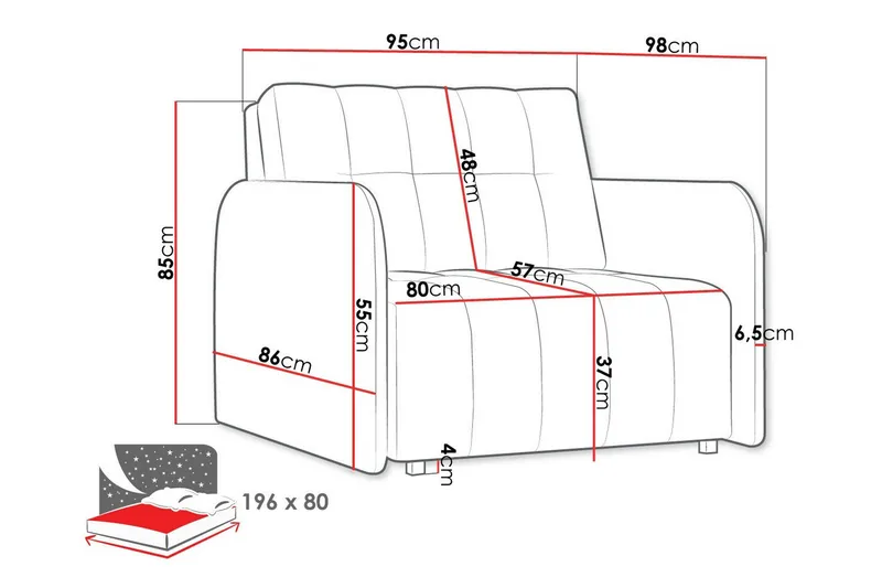 Denegal Bäddfåtölj Brown/Beige - Möbler - Stolar & fåtöljer - Fåtölj - Bäddfåtölj