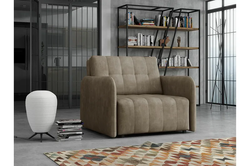 Denegal Bäddfåtölj Brown/Beige - Möbler - Stolar & fåtöljer - Fåtölj - Bäddfåtölj