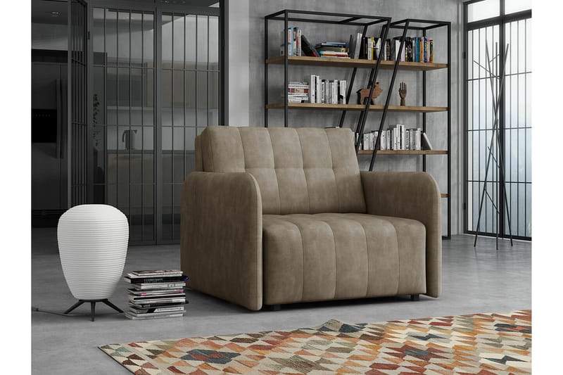 Denegal Bäddfåtölj Brown/Beige - Möbler - Stolar & fåtöljer - Fåtölj - Bäddfåtölj
