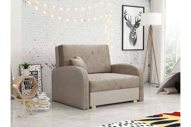 Denegal Bäddfåtölj - Brun - Möbler - Stolar & fåtöljer - Fåtölj - Bäddfåtölj