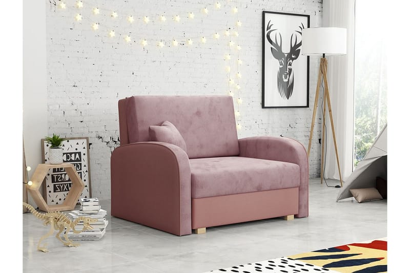 Denegal Bäddfåtölj NO_BRAND Light pink - Möbler - Stolar & fåtöljer - Fåtölj - Bäddfåtölj