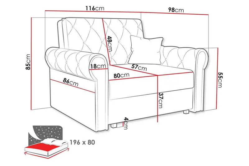 Denegal Bäddfåtölj - Möbler - Stolar & fåtöljer - Fåtölj - B äddfåtölj