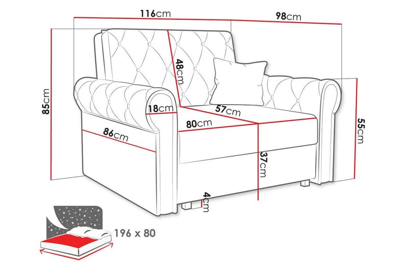 Denegal Bäddfåtölj - Möbler - Stolar & fåtöljer - Fåtölj - Bäddfåtölj
