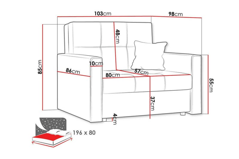 Denegal Bäddfåtölj - Möbler - Stolar & fåtöljer - Fåtölj - Bäddfåtölj