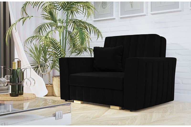 Upperud Bäddfåtölj - Svart - Möbler - Stolar & fåtöljer - Fåtölj - Bäddfåtölj