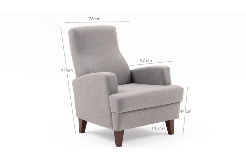 Balcabe Fåtölj - Ljusgrå - Möbler - Stolar & fåtöljer - Fåtölj