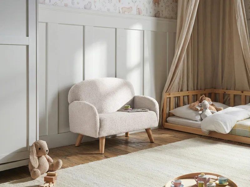 Barnsoffa Ottal - Ljusbrun, beige - Möbler - Barnmöbler - Barnsoffa