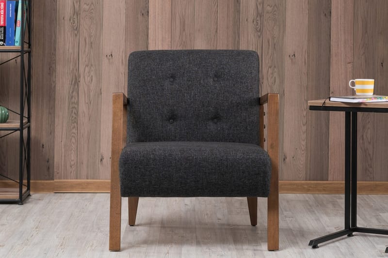 Barrion Fåtölj med Armstöd - Grå - Möbler - Stolar & fåtöljer - Fåtölj