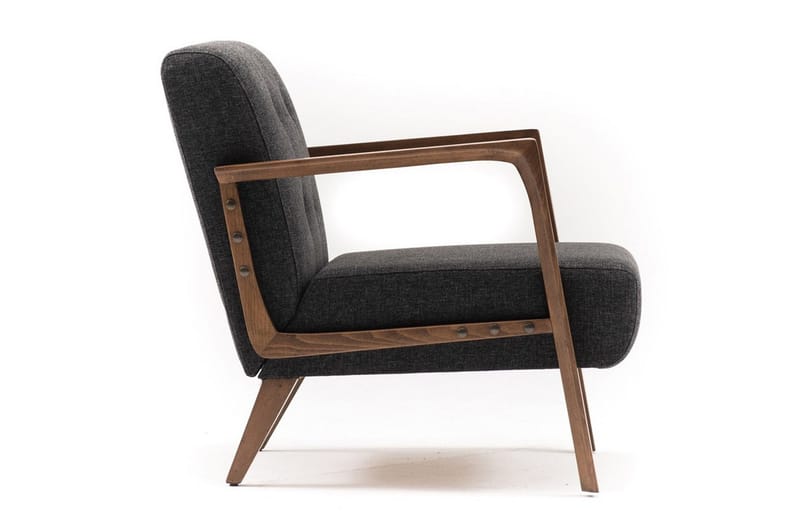 Barrion Fåtölj med Armstöd - Grå - Möbler - Stolar & fåtöljer - Fåtölj