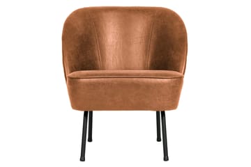 Bastien Retro Fåtölj i Läder - Cognac - Möbler - Stolar & fåtöljer - Fåtölj - Skinnfåtölj & läderfåtölj