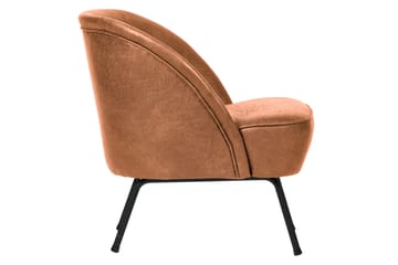 Bastien Retro Fåtölj i Läder - Cognac - Möbler - Stolar & fåtöljer - Fåtölj - Skinnfåtölj & läderfåtölj