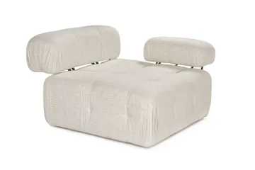 Belgin Högermodul / Fåtölj med utfällbara armstöd och ryggstöd - Cream - Möbler - Stolar & fåtöljer - Fåtölj