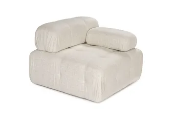 Belgin Högermodul / Fåtölj med utfällbara armstöd och ryggstöd - Cream - Möbler - Stolar & fåtöljer - Fåtölj