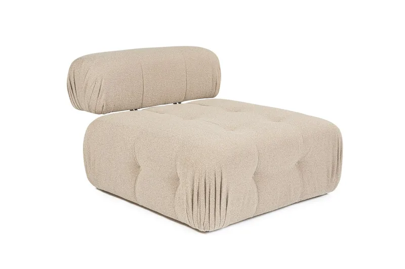 Belgin Mittmodul / Fåtölj med utfällbart ryggstöd - Peach - Möbler - Soffa - Modulsoffor - Mittmodul