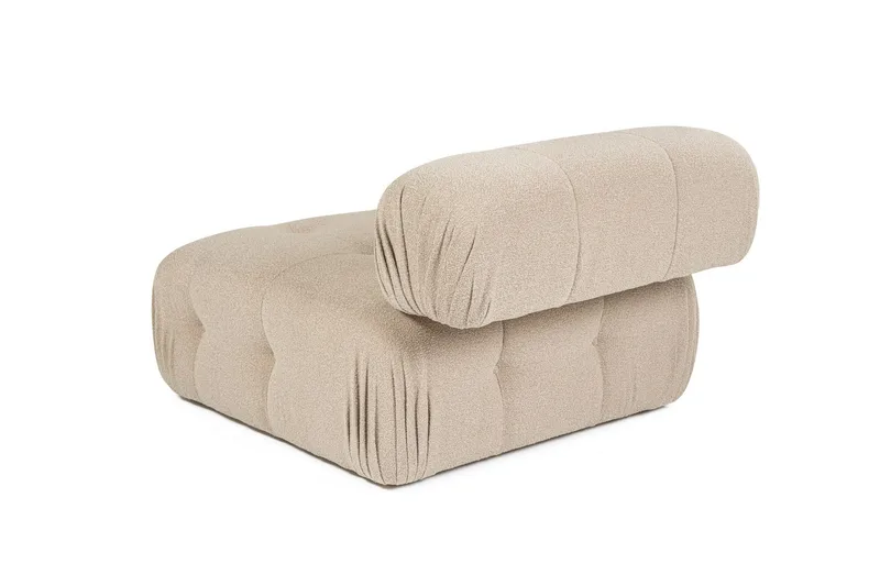 Belgin Mittmodul / Fåtölj med utfällbart ryggstöd - Peach - Möbler - Soffa - Modulsoffor - Mittmodul