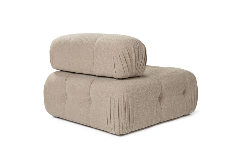 Belgin Mittmodul / Fåtölj med utfällbart ryggstöd - Peach - Möbler - Soffa - Modulsoffor - Mittmodul