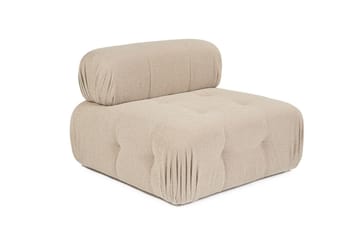 Belgin Mittmodul / Fåtölj med utfällbart ryggstöd - Peach - Möbler - Soffa - Modulsoffor - Mittmodul