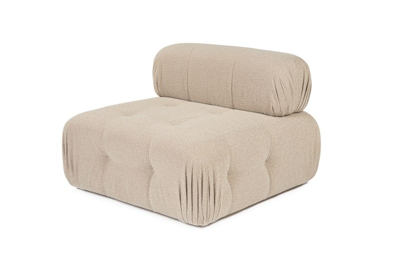 Belgin Mittmodul / Fåtölj med utfällbart ryggstöd - Peach - Möbler - Soffa - Modulsoffor - Mittmodul