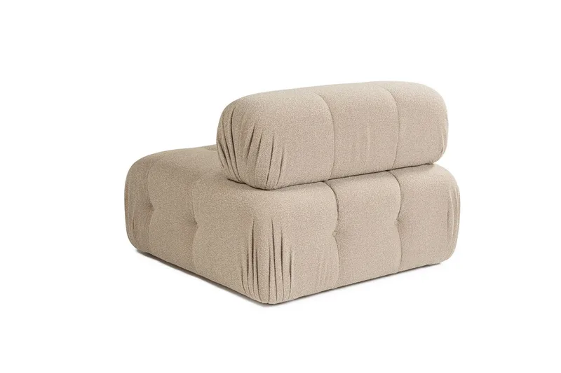 Belgin Mittmodul / Fåtölj med utfällbart ryggstöd - Peach - Möbler - Soffa - Modulsoffor - Mittmodul