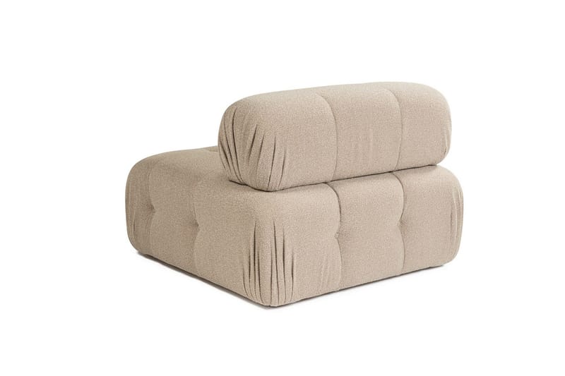 Belgin Mittmodul / Fåtölj med utfällbart ryggstöd - Peach - Möbler - Soffa - Modulsoffor - Mittmodul