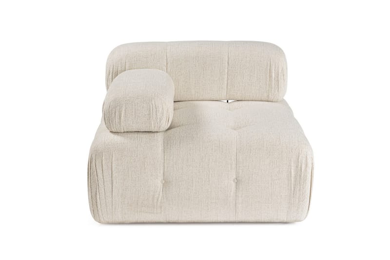 Belgin Vänstermodul / Fåtölj med utfällbara armstöd och ryggstöd - Cream - Möbler - Stolar & fåtöljer - Fåtölj