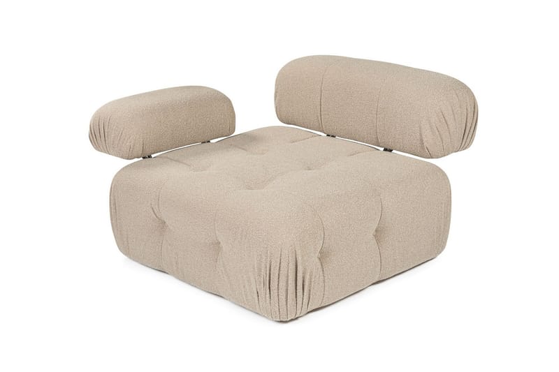 Belgin Vänstermodul / Fåtölj med utfällbara armstöd och ryggstöd - Peach - Möbler - Stolar & fåtöljer - Fåtölj