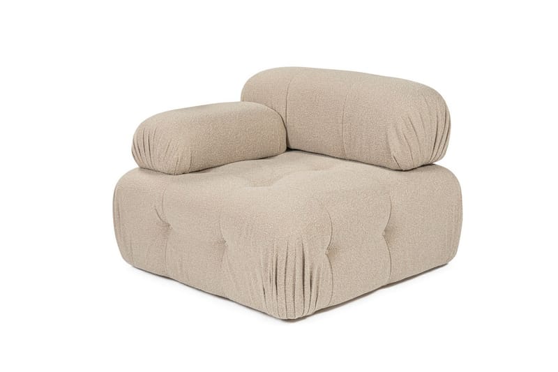 Belgin Vänstermodul / Fåtölj med utfällbara armstöd och ryggstöd - Peach - Möbler - Stolar & fåtöljer - Fåtölj