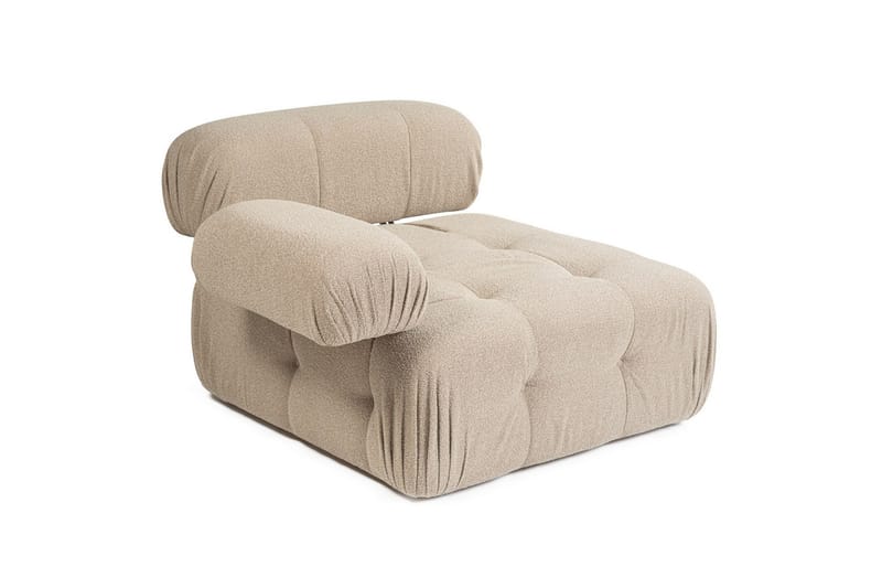 Belgin Vänstermodul / Fåtölj med utfällbara armstöd och ryggstöd - Peach - Möbler - Stolar & fåtöljer - Fåtölj