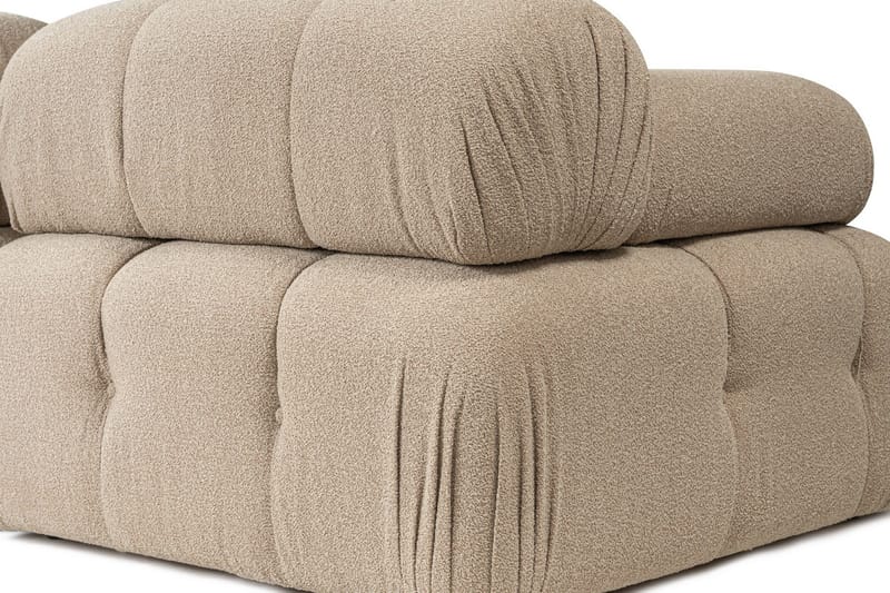 Belgin Vänstermodul / Fåtölj med utfällbara armstöd och ryggstöd - Peach - Möbler - Stolar & fåtöljer - Fåtölj