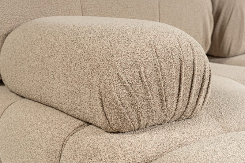 Belgin Vänstermodul / Fåtölj med utfällbara armstöd och ryggstöd - Peach - Möbler - Stolar & fåtöljer - Fåtölj