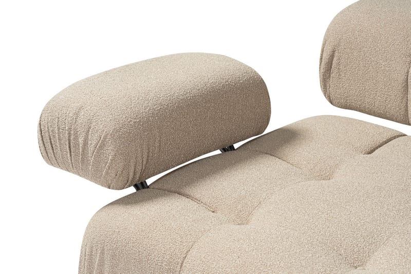 Belgin Vänstermodul / Fåtölj med utfällbara armstöd och ryggstöd - Peach - Möbler - Stolar & fåtöljer - Fåtölj