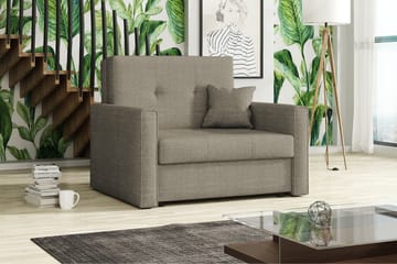 Bensbyn 2-sits Bäddsoffa 80x196 cm med Förvaring i Tyg - Grå - Möbler - Soffa - Bäddsoffa - Bäddsoffa 2 sits