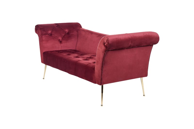 Bethely Schäslong 175 cm - Guld/Red - Möbler - Soffa - Dagbäddar